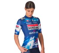 Castelli Maglia SOUDAL-QUICK-STEP 2025 Competizione 3 manica corta Bianco/Blu Donna XL