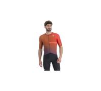 Maglia sportful bomber a manica corta rosso arancio