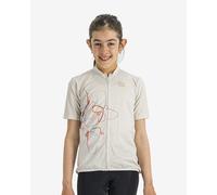 Maglia Sportful Checkmate manica corta giallo chiaro blu bambina - 10