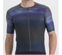 Maglia a manica corta sportful flow supergiara blu nero