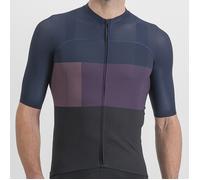 Maglia sportful snap a manica corta blu nero