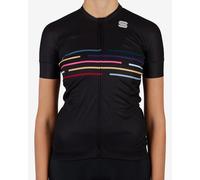 Maglia Sportful Vélodrome W manica corta nero multicolor donna - S