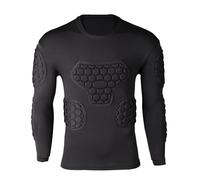 Maglia Sportiva a Compressione Imbottita, a Maniche Lunghe, per Atletica e Calcio, in Tessuto di Gestione 'umidità con Design Flessibile, Perfetta per Baseball e Paintball