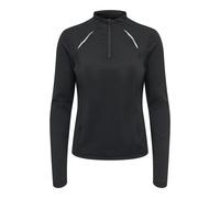 Maglia sportiva con mezza cerniera Nero XL Tinta unita