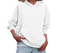 Maglia sportiva da donna, a maniche lunghe, oversize, da allenamento, da donna, con cappuccio, calda, con cappuccio, tinta unita, per il tempo libero, oversize, elegante giacca per le mezze stagioni