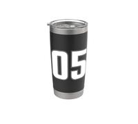 MAGLIA SPORTIVA NUMERO 05 ZERO FIVE ANNO 2005#05 ANTERIORE E POSTERIORE Bicchiere termico in acciaio inox doppia parete