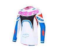Maglia SUPERTECH DYNA Bianco Blu Rosa ALPINESTARS - UE: M