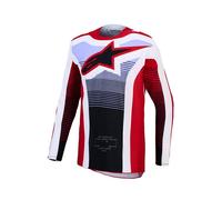 Maglia SUPERTECH MAVEN Bianco Rosso ALPINESTARS - UE: L