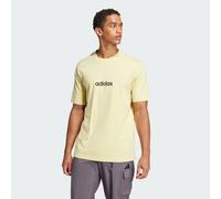 adidas Essentials Linear Single Jersey M - T-shirt - uomo S Yellow man Better Cotton Initiative