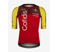Maglia Team Cofidis 2025 Training manica corta rosso giallo - XL