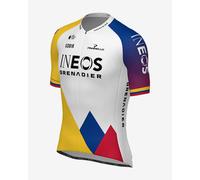 Maglia Team Ineos Grenadiers 2025 Odyssey Egan Bernal manica corta bianco multicolore - S