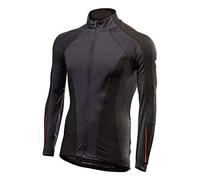 Maglia Termica Antivento con Cerniera SIX2 Nera Rossa Taglia XL