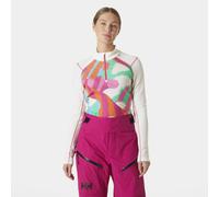 Maglia termica da donna con zip a metà Helly Hansen Lifa Midweight Graphic Graphic Beige XL