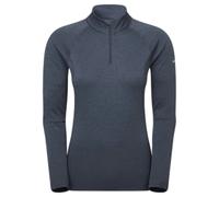 Maglia termica da donna con zip al collo Montane Dart Bleu L