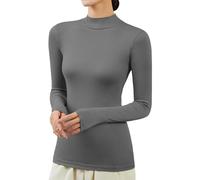 Maglia Termica da Donna Maglietta a Maniche Lunghe con Collo Alto Traspirante Maglietta Intimo Canottiera Calda Pigiama Traspirante Abbigliamento Termico Inverno Abbigliamento Termico Donna