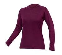 Maglia Endura BaaBaa manica lunga melanzana donna - M
