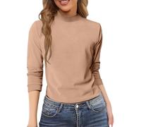 Maglia Termica Donna Girocollo Invernale Maglie Intime Termiche Manica Lunga Curvy Traspirante Elasticizzato Aderente Sottogiacca Termica Caldo Taglie Forti Basic Top Leggero Per Autunno Inverno 2025