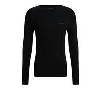 FALKE Wool-Tech Light M L/s Sh Lana Filo Funzionale Asciugatura Rapida 1 Pièce, Maglia Uomo, Nero Black 3000, S