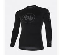 Maglia Termica Invernale FREEDOM Uomo Manica Lunga Dryarn - Ciclismo, Running, Sci - Nero M