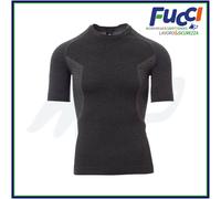 MAGLIA TERMICA UOMO 160GR MANICA CORTA TSHIRT TECNICA SPORT LAVORO RUNNING CORSA