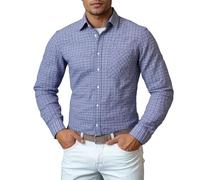 Maglia Termica Uomo,Camicie da uomo eleganti e casual a maniche lunghe per lavoro e tempo libero, versatili top con bottoni per tutte le stagioni, perfette per le uscite del fine settimana (Grey, XL)