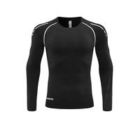 Maglia Termiche Da Uomo, Maglia Compressione Uomo Sportivo Biancheria In Pile Compressione Funzionale Ciclismo Fitness Sci Termica Maniche Lunghe Maglia Termica Da Corsa Per L'autunno E L'inverno