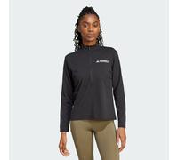 adidas Donna Terrex Multi Climacool Half Zip Long Sleeve, Black, L