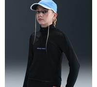 Maglia Therma-FIT a manica lunga con zip a metà lunghezza Nike Pro - Ragazza - Nero XL