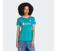 Adidas Liverpool Fc 25/26 Third Woman Short Sleeve T-shirt Verde L Donna