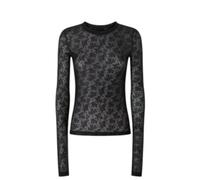 Maglia top Casalferro Pinko pizzo nero