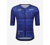 Santini - TDF Arrivée Arc De Triomphe Jersey - Maglietta da ciclismo XL blu
