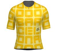 Santini Tdf Grand Départ Barcelone Short Sleeve Jersey Giallo XL Yellow