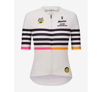 Maglia Santini Tour de France - Grand Départ Bretagne S / Bianco