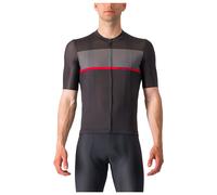 Maglia Castelli Tradizione manica corta nero chiaro grigio rosso - L