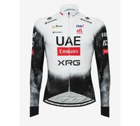 Maglia UAE Team Emirates 2025 Replica manica lunga bianco nero - XXL