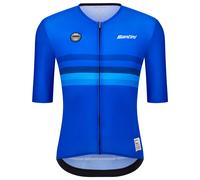 Santini Uci World Champion Italy 2025 Short Sleeve Jersey Blu XL Print
