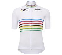 Maglia Santini X UCI World Champion Master manica corta bianco - Slim fit - XL