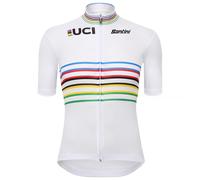 Maglia Santini UCI Campione del Mondo Master S / Bianco