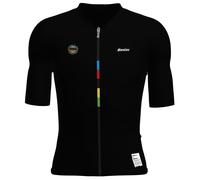 Santini mondo uci maglia a manica corta nera