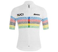 Maglia UCI WORLD CHAMPION Road 100 2024 bianco/colorato 2XL