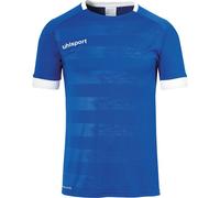 uhlsport Division II Shirt Shortsleeved, Uomo, Azzurro/Bianco, M