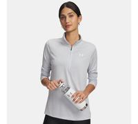 Maglia Under Armour Tech™ Twist ½ Zip da donna Halo Grigio / Bianco L