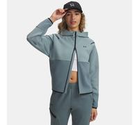 Maglia Under Armour Unstoppable Fleece Full-Zip da donna Serpentine / Jasper Blu / Nero XL