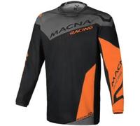 Maglia Unisex Fuoristrada Macna Backyard-1 Nero Arancio S