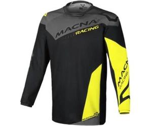 Maglia Unisex Fuoristrada Macna Backyard-1 Nero Giallo XL