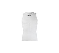 Maglia unisex senza maniche pro mesh collar white