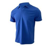 Maglia Uomo, Camicie Casual da Uomo Strutturate con Scollo A V vestibilità Slim Tshirt in Cotone A Maniche Corte Tshirt Morbide in Maglia A Nido d'Ape (Blu M)