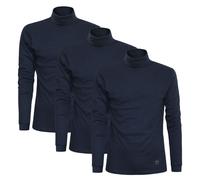 Sergio Tacchini Maglia da Uomo Dolcevita Caldo Cotone, 3pz Blu M