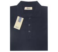 MAGLIA UOMO lana merinos 3XL 4XL 5XL 6XL Polo bottoni blu TAGLIE FORTI OVERSIZE