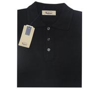 MAGLIA UOMO lana merinos 3XL 4XL 5XL 6XL Polo bottoni nero TAGLIE FORTI OVERSIZE